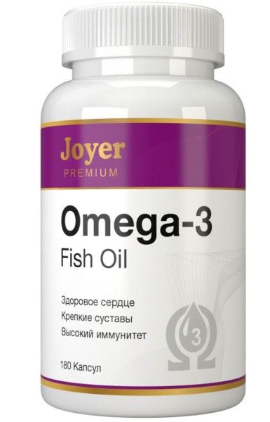 Изображение товара Омега-3 Joyer Premium 180 капсул Омега-3 Joyer Premium 180 капсул фотография