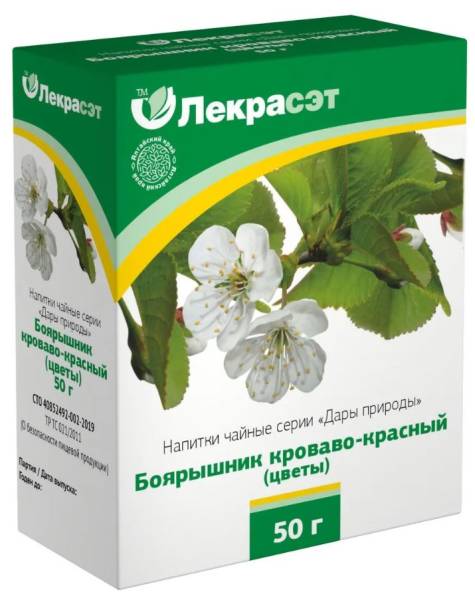 Боярышник кроваво-красный цветы чайный напиток Лекра-Сэт 50г фотография