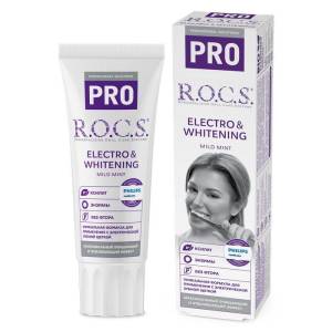 Рокс pro Зубная паста Electro Whitening mild mint 74гр