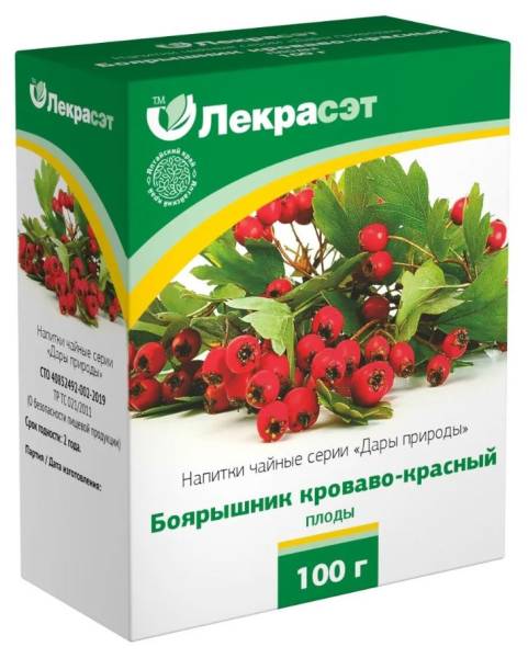 Боярышник кроваво-красный (плоды) чайный напиток 100г фотография
