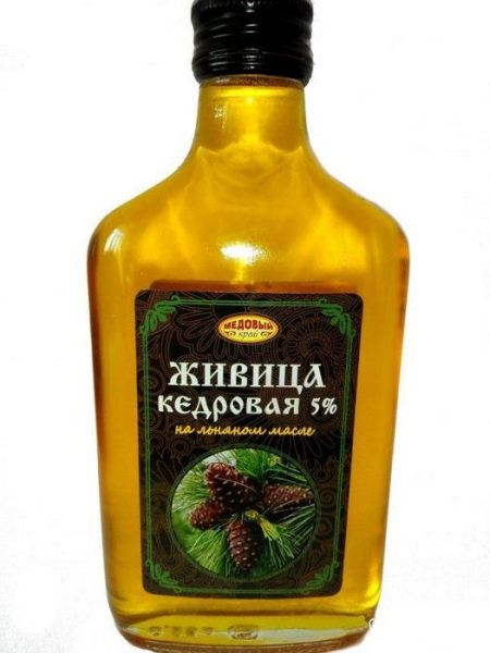 Изображение товара Живица кедровая на льняном масле 5% Медовый Край 250мл Живица кедровая на льняном масле 5% Медовый Край 250мл фотография